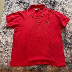 Pink/Red Mens' Lacoste Polo